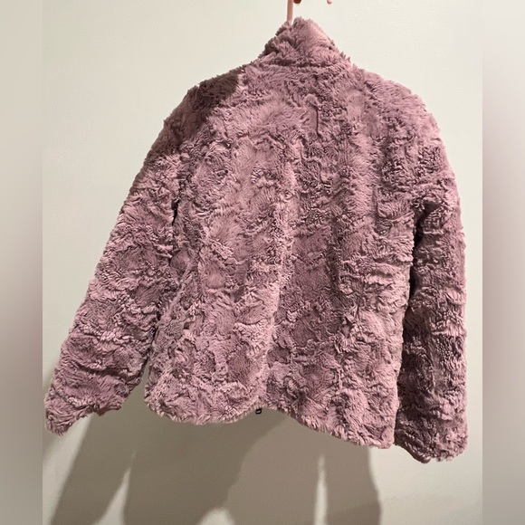 The North Face Reversible Mossbud Jacket - Grey/Purple 6 - Picture 4 of 6